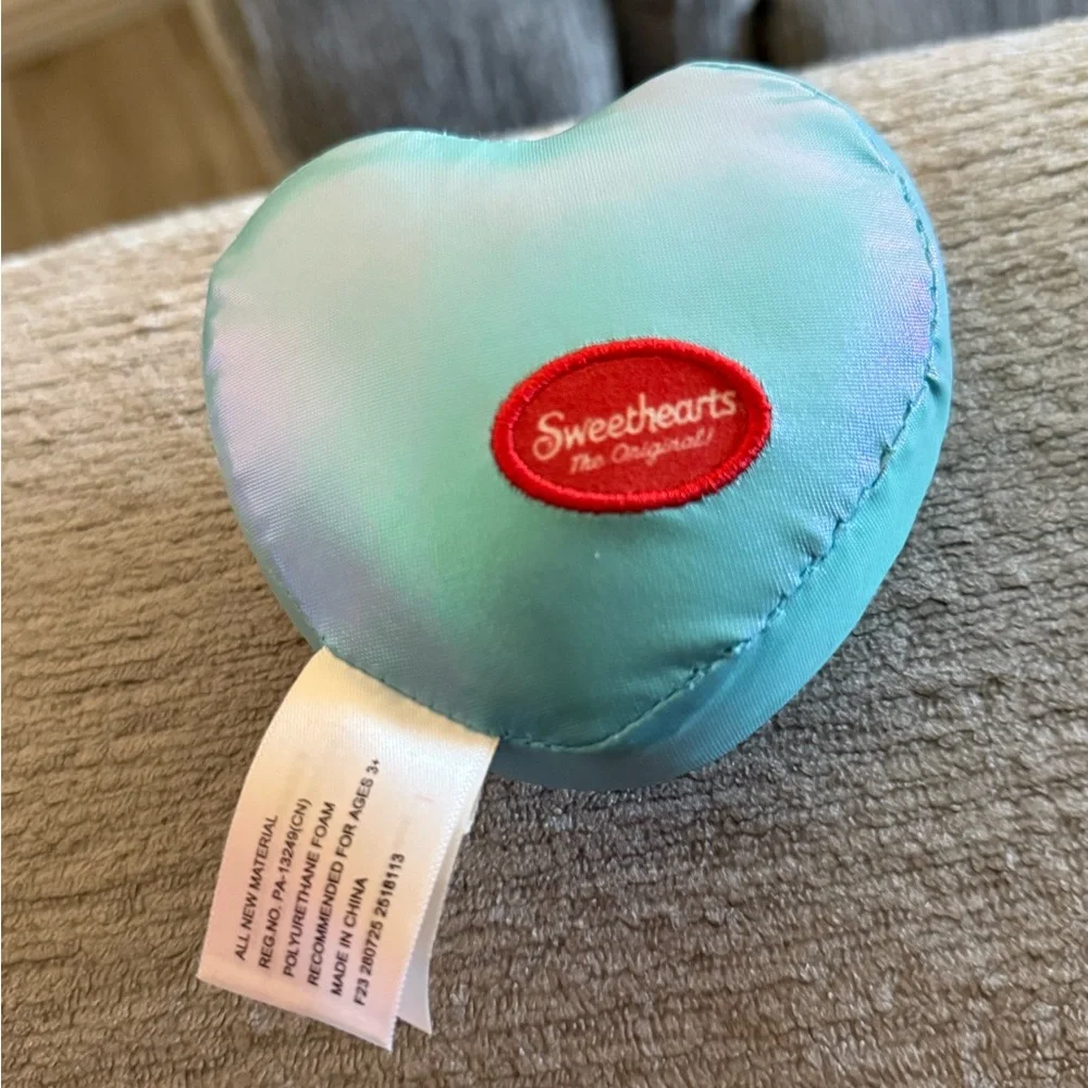 Sweetheart Heart Backpack Clip Memory Foam.Yellow/Pink/Blue/Purple (price per 2)
